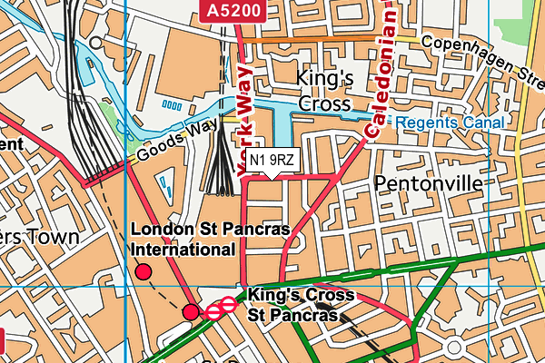 N1 9RZ map - OS VectorMap District (Ordnance Survey) N1 9RZ map - OS VectorMap District (Ordnance Survey)