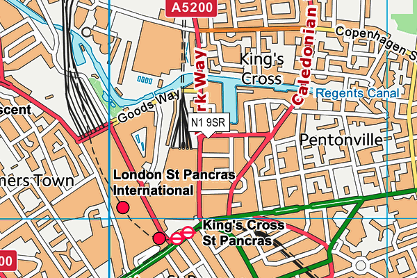 N1 9SR map - OS VectorMap District (Ordnance Survey) N1 9SR map - OS VectorMap District (Ordnance Survey)