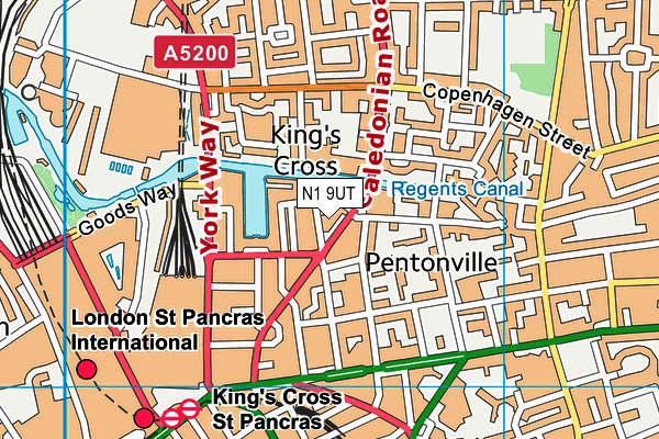 N1 9UT map - OS VectorMap District (Ordnance Survey) N1 9UT map - OS VectorMap District (Ordnance Survey)