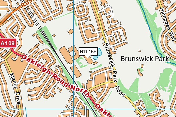 N11 1BF map - OS VectorMap District (Ordnance Survey) N11 1BF map - OS VectorMap District (Ordnance Survey)
