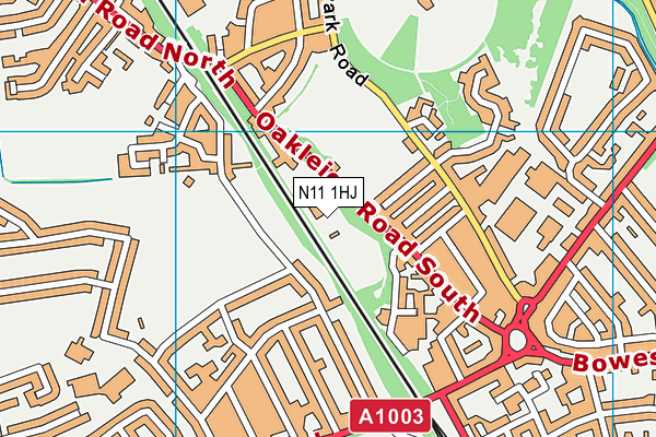 N11 1HJ map - OS VectorMap District (Ordnance Survey) N11 1HJ map - OS VectorMap District (Ordnance Survey)