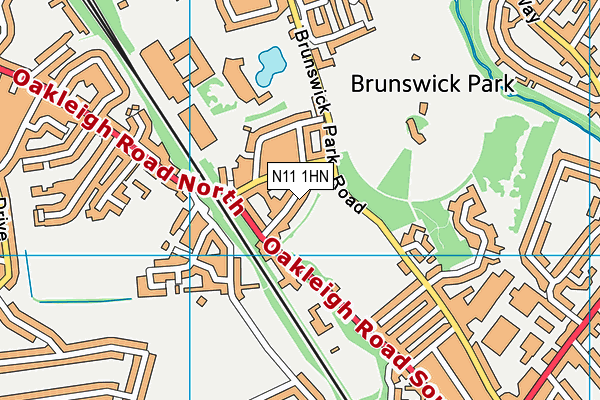 N11 1HN map - OS VectorMap District (Ordnance Survey) N11 1HN map - OS VectorMap District (Ordnance Survey)