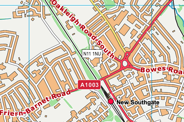 N11 1NU map - OS VectorMap District (Ordnance Survey) N11 1NU map - OS VectorMap District (Ordnance Survey)