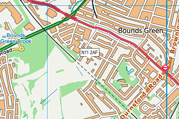 N11 2AF map - OS VectorMap District (Ordnance Survey) N11 2AF map - OS VectorMap District (Ordnance Survey)