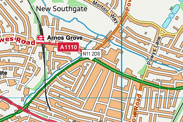 N11 2DS map - OS VectorMap District (Ordnance Survey) N11 2DS map - OS VectorMap District (Ordnance Survey)