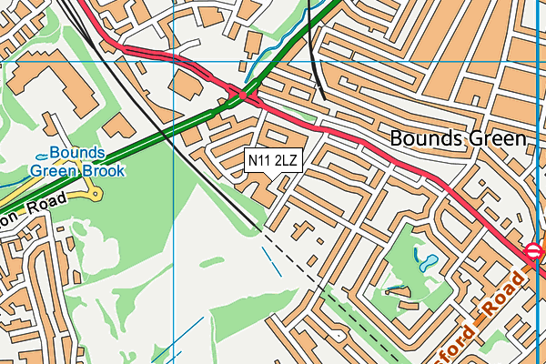 N11 2LZ map - OS VectorMap District (Ordnance Survey) N11 2LZ map - OS VectorMap District (Ordnance Survey)