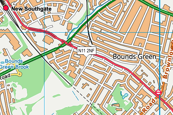 N11 2NF map - OS VectorMap District (Ordnance Survey) N11 2NF map - OS VectorMap District (Ordnance Survey)