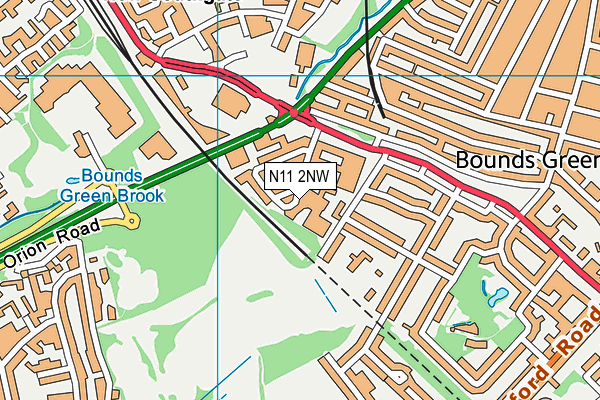 N11 2NW map - OS VectorMap District (Ordnance Survey) N11 2NW map - OS VectorMap District (Ordnance Survey)