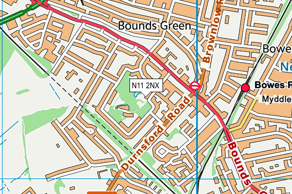 N11 2NX map - OS VectorMap District (Ordnance Survey) N11 2NX map - OS VectorMap District (Ordnance Survey)