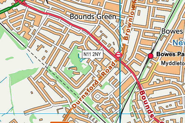 N11 2NY map - OS VectorMap District (Ordnance Survey) N11 2NY map - OS VectorMap District (Ordnance Survey)