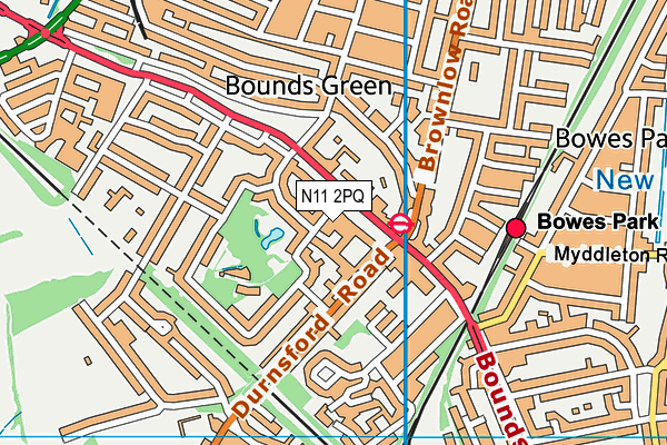 N11 2PQ map - OS VectorMap District (Ordnance Survey) N11 2PQ map - OS VectorMap District (Ordnance Survey)