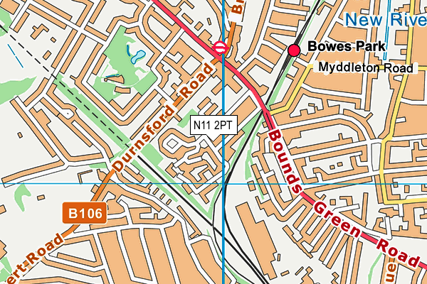 N11 2PT map - OS VectorMap District (Ordnance Survey) N11 2PT map - OS VectorMap District (Ordnance Survey)