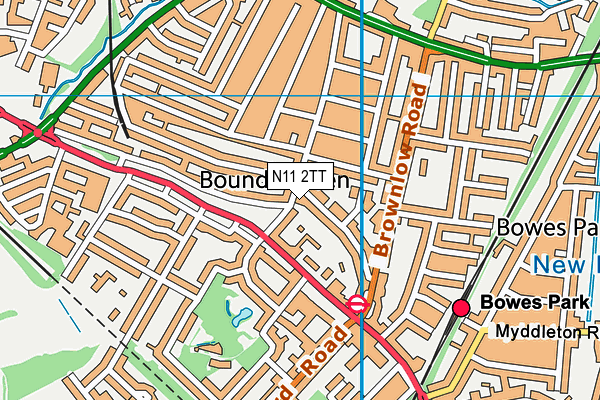 N11 2TT map - OS VectorMap District (Ordnance Survey) N11 2TT map - OS VectorMap District (Ordnance Survey)