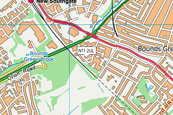 N11 2UL map - OS VectorMap District (Ordnance Survey) N11 2UL map - OS VectorMap District (Ordnance Survey)