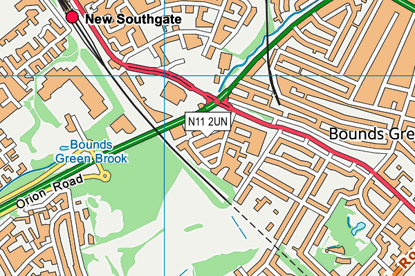 N11 2UN map - OS VectorMap District (Ordnance Survey) N11 2UN map - OS VectorMap District (Ordnance Survey)