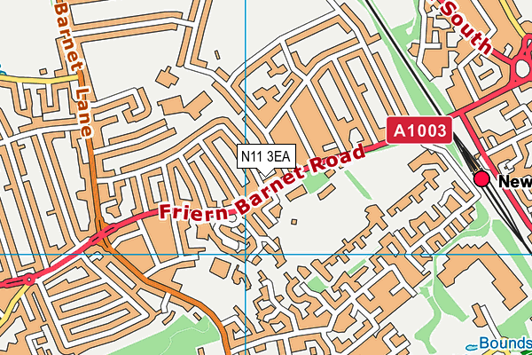 N11 3EA map - OS VectorMap District (Ordnance Survey) N11 3EA map - OS VectorMap District (Ordnance Survey)