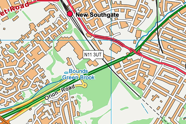 N11 3UT map - OS VectorMap District (Ordnance Survey) N11 3UT map - OS VectorMap District (Ordnance Survey)