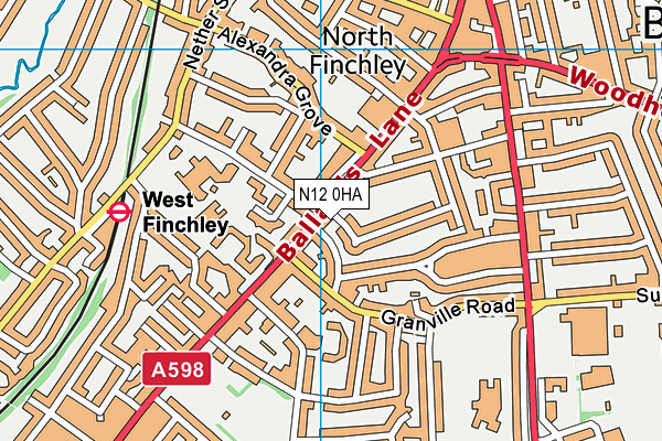 N12 0HA map - OS VectorMap District (Ordnance Survey) N12 0HA map - OS VectorMap District (Ordnance Survey)
