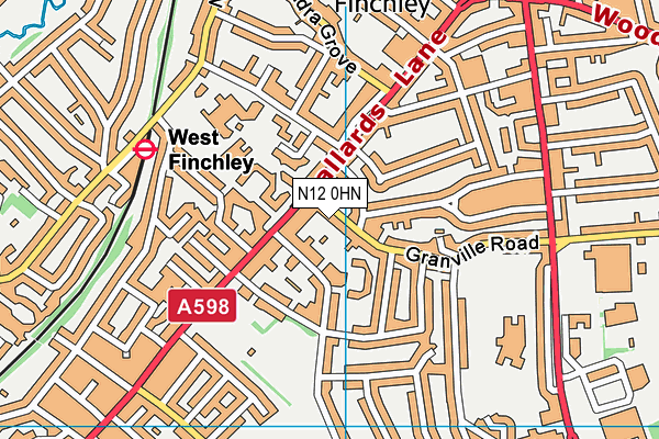 N12 0HN map - OS VectorMap District (Ordnance Survey) N12 0HN map - OS VectorMap District (Ordnance Survey)