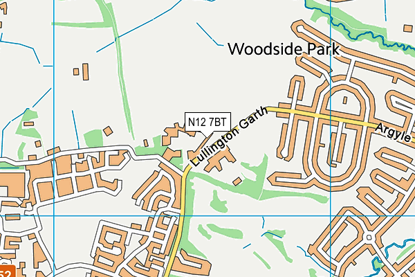 N12 7BT map - OS VectorMap District (Ordnance Survey) N12 7BT map - OS VectorMap District (Ordnance Survey)
