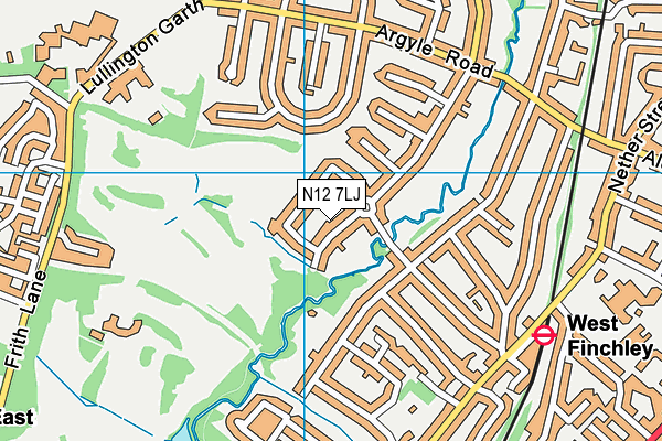N12 7LJ map - OS VectorMap District (Ordnance Survey) N12 7LJ map - OS VectorMap District (Ordnance Survey)