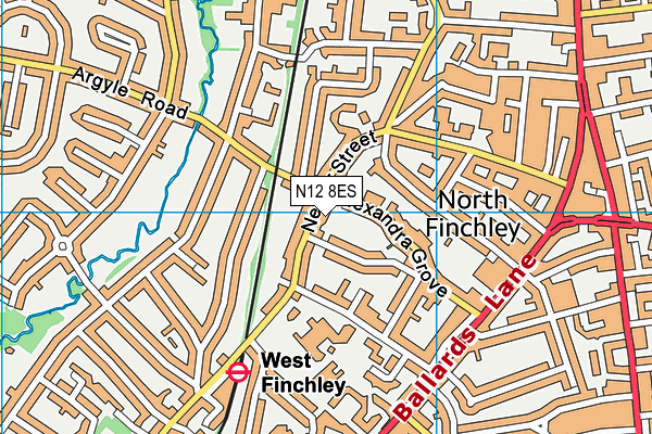 N12 8ES map - OS VectorMap District (Ordnance Survey) N12 8ES map - OS VectorMap District (Ordnance Survey)