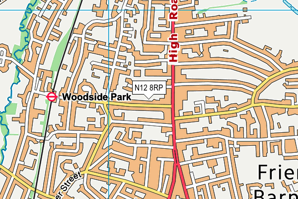 N12 8RP map - OS VectorMap District (Ordnance Survey) N12 8RP map - OS VectorMap District (Ordnance Survey)