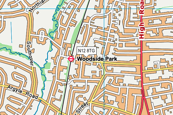 N12 8TG map - OS VectorMap District (Ordnance Survey) N12 8TG map - OS VectorMap District (Ordnance Survey)