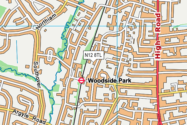 N12 8TL map - OS VectorMap District (Ordnance Survey) N12 8TL map - OS VectorMap District (Ordnance Survey)