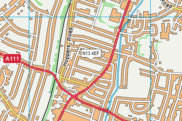 N13 4EF map - OS VectorMap District (Ordnance Survey) N13 4EF map - OS VectorMap District (Ordnance Survey)