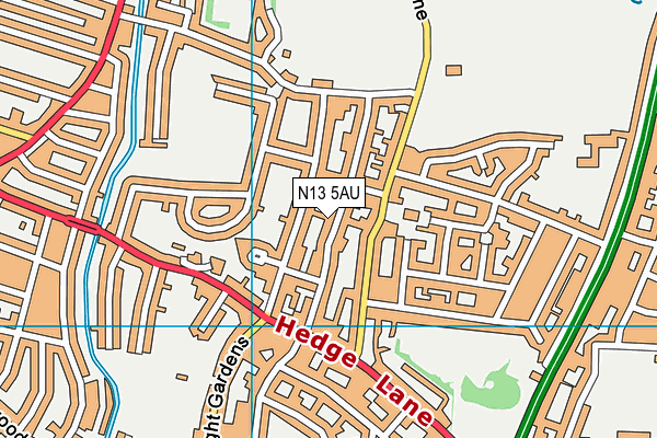 N13 5AU map - OS VectorMap District (Ordnance Survey) N13 5AU map - OS VectorMap District (Ordnance Survey)