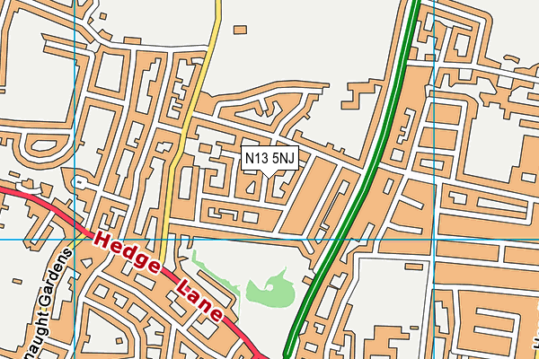 N13 5NJ map - OS VectorMap District (Ordnance Survey) N13 5NJ map - OS VectorMap District (Ordnance Survey)
