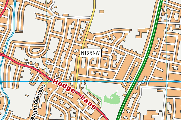 N13 5NW map - OS VectorMap District (Ordnance Survey) N13 5NW map - OS VectorMap District (Ordnance Survey)