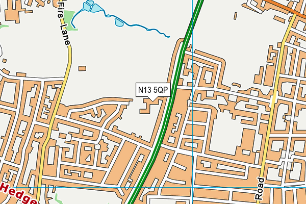 N13 5QP map - OS VectorMap District (Ordnance Survey) N13 5QP map - OS VectorMap District (Ordnance Survey)