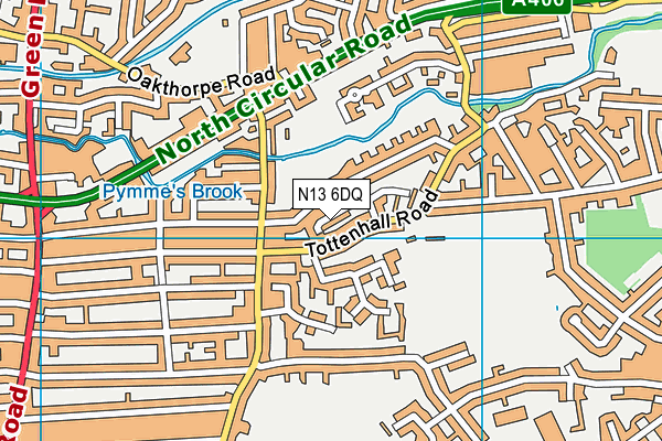 N13 6DQ map - OS VectorMap District (Ordnance Survey) N13 6DQ map - OS VectorMap District (Ordnance Survey)