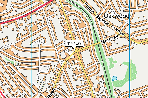 N14 4EW map - OS VectorMap District (Ordnance Survey) N14 4EW map - OS VectorMap District (Ordnance Survey)