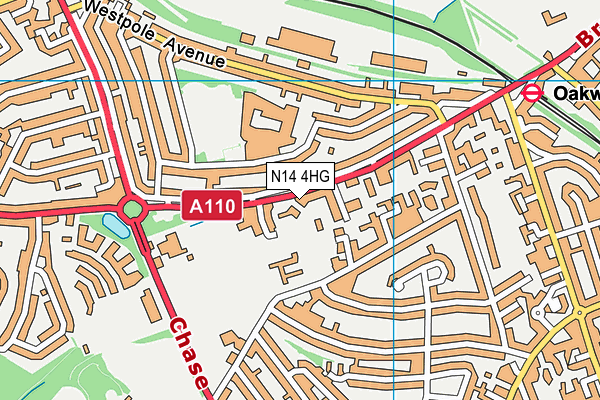 N14 4HG map - OS VectorMap District (Ordnance Survey) N14 4HG map - OS VectorMap District (Ordnance Survey)