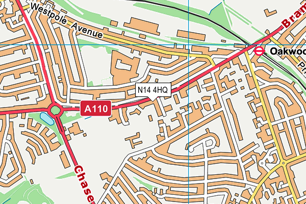 N14 4HQ map - OS VectorMap District (Ordnance Survey) N14 4HQ map - OS VectorMap District (Ordnance Survey)