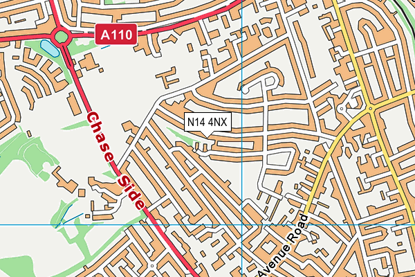 N14 4NX map - OS VectorMap District (Ordnance Survey) N14 4NX map - OS VectorMap District (Ordnance Survey)