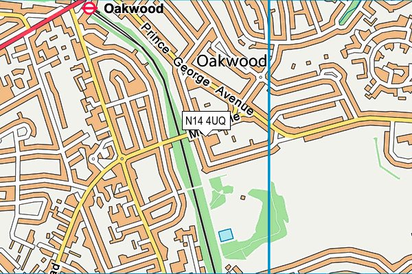 N14 4UQ map - OS VectorMap District (Ordnance Survey) N14 4UQ map - OS VectorMap District (Ordnance Survey)