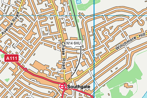 N14 6HU map - OS VectorMap District (Ordnance Survey) N14 6HU map - OS VectorMap District (Ordnance Survey)