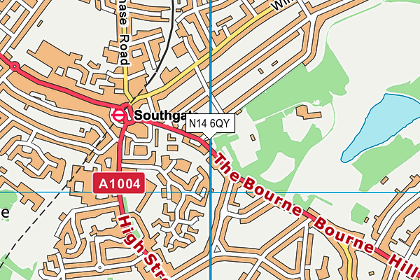 N14 6QY map - OS VectorMap District (Ordnance Survey) N14 6QY map - OS VectorMap District (Ordnance Survey)