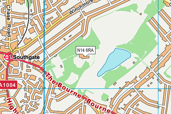 N14 6RA map - OS VectorMap District (Ordnance Survey) N14 6RA map - OS VectorMap District (Ordnance Survey)