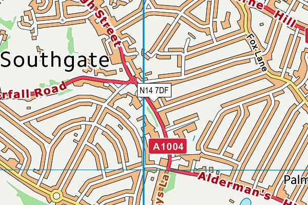 N14 7DF map - OS VectorMap District (Ordnance Survey) N14 7DF map - OS VectorMap District (Ordnance Survey)