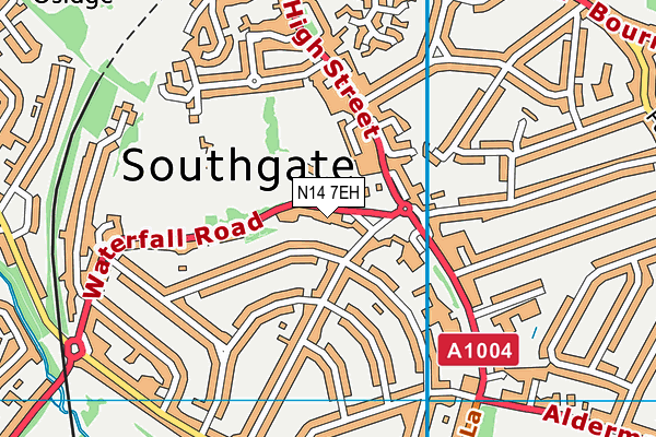N14 7EH map - OS VectorMap District (Ordnance Survey) N14 7EH map - OS VectorMap District (Ordnance Survey)