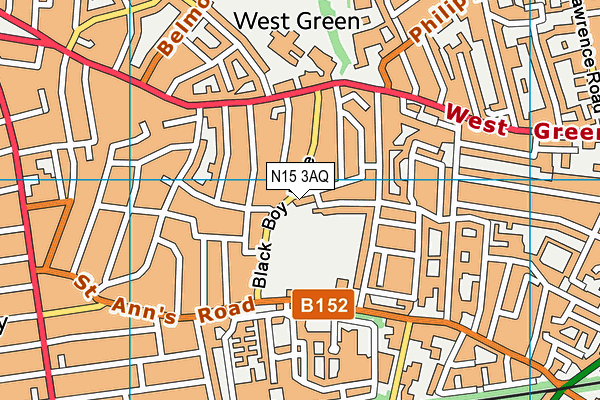 N15 3AQ map - OS VectorMap District (Ordnance Survey) N15 3AQ map - OS VectorMap District (Ordnance Survey)