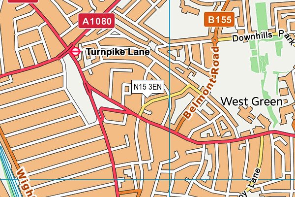 N15 3EN map - OS VectorMap District (Ordnance Survey) N15 3EN map - OS VectorMap District (Ordnance Survey)