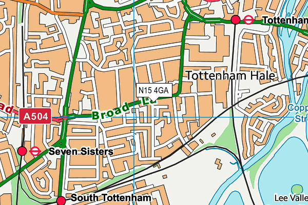 N15 4GA map - OS VectorMap District (Ordnance Survey) N15 4GA map - OS VectorMap District (Ordnance Survey)