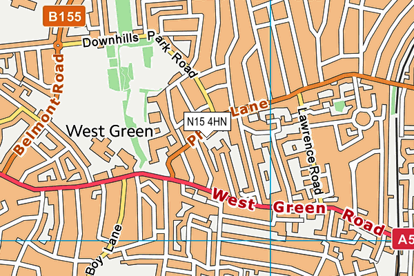 N15 4HN map - OS VectorMap District (Ordnance Survey) N15 4HN map - OS VectorMap District (Ordnance Survey)