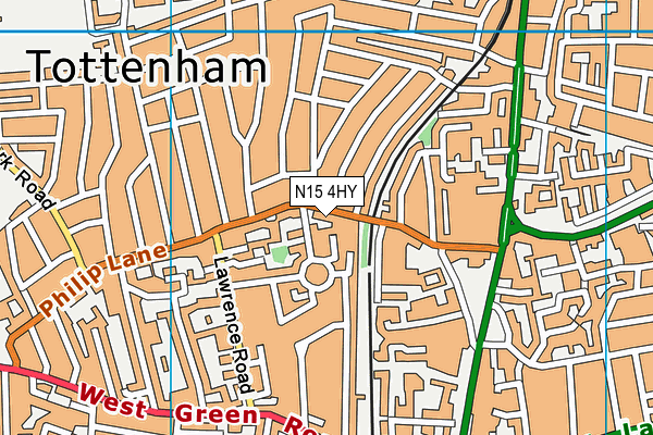 N15 4HY map - OS VectorMap District (Ordnance Survey) N15 4HY map - OS VectorMap District (Ordnance Survey)